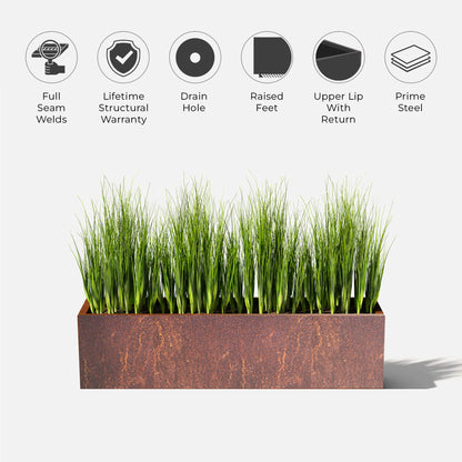 Terra Corten Steel Architectural Planter