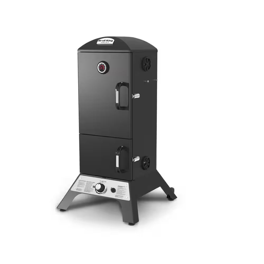 Smoke Vertical Propane Gas Smoker in Black