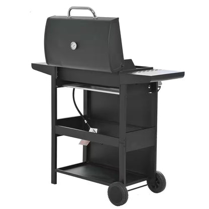 4 Burners Portable Propane Grill Barbecue Grill Stainless Steel Gas Grill in Black