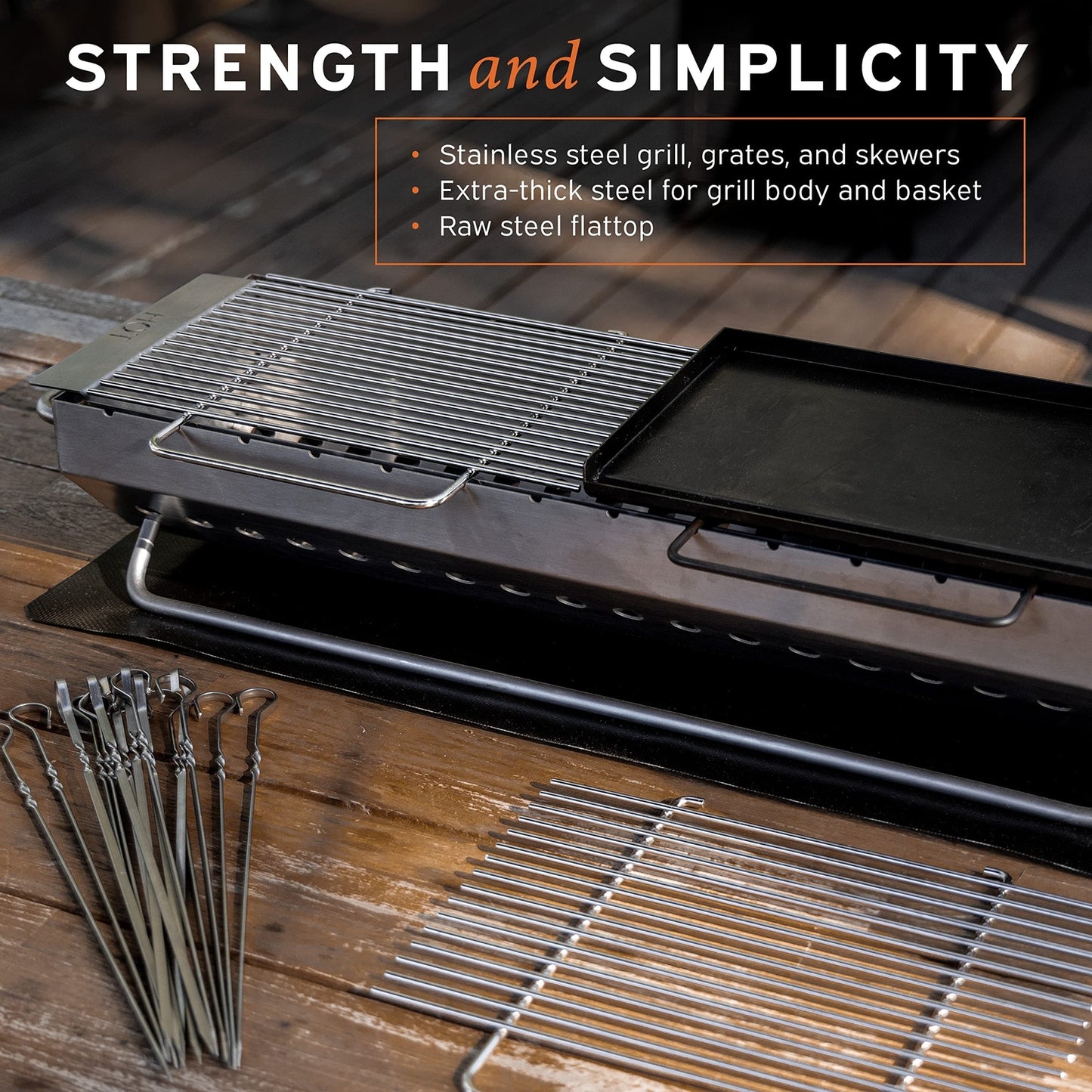 Hibachi Grill Outdoor - Yakitori Grill - Japanese Grill Tabletop Charcoal Gri...