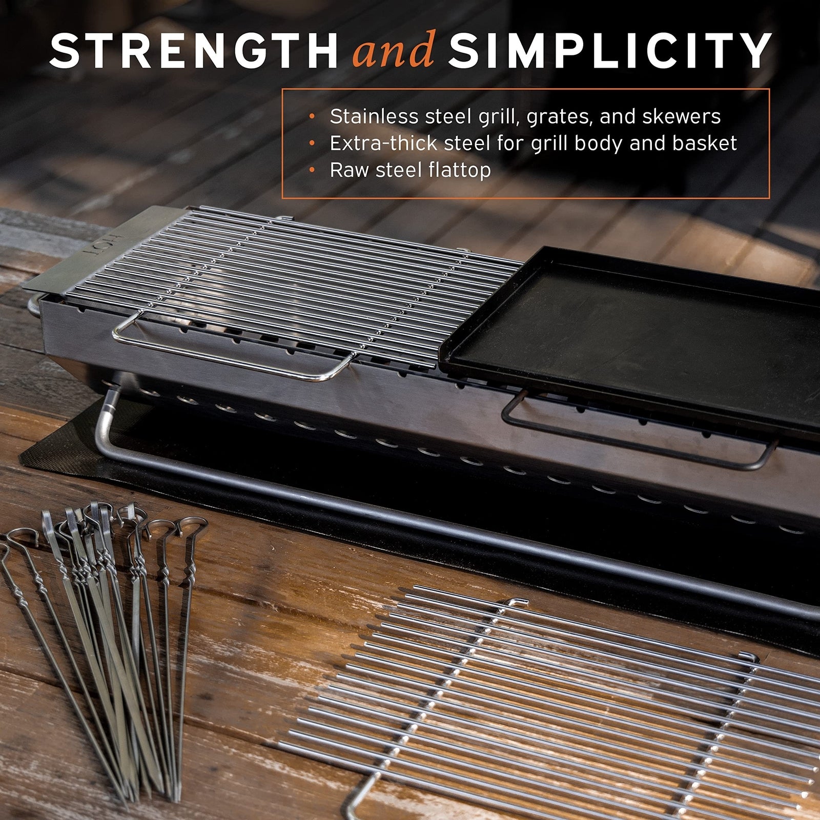 Hibachi Grill Outdoor - Yakitori Grill - Japanese Grill Tabletop Charcoal Gri...