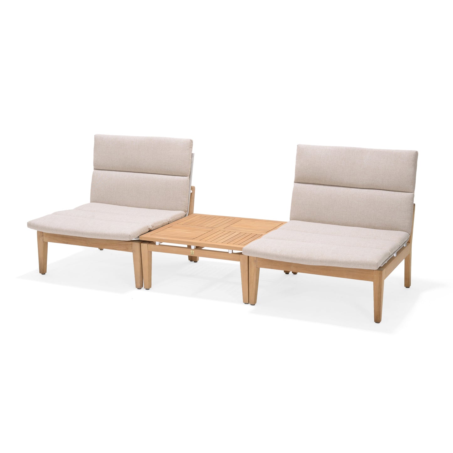 Arno Teak Outdoor Lounge Set | 3-Piece Patio Collection