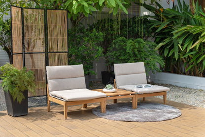 Arno Teak Outdoor Lounge Set | 3-Piece Patio Collection