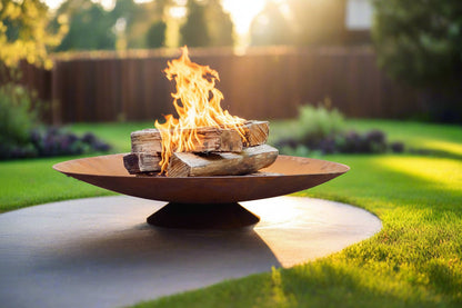 Siena Corten Steel Sculptural Fire Bowl