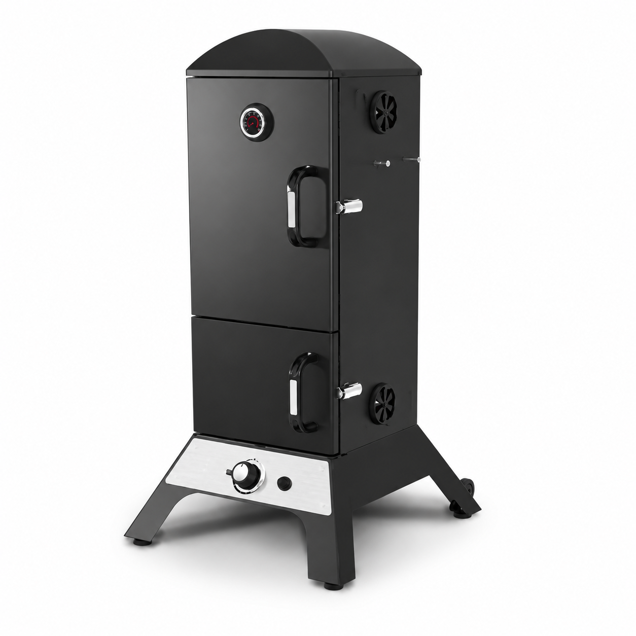 Vertical Propane Cabinet Smoker with Stainless Steel Racks and Precision Temperature Control