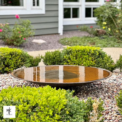 Siena Corten Steel Sculptural Fire Bowl
