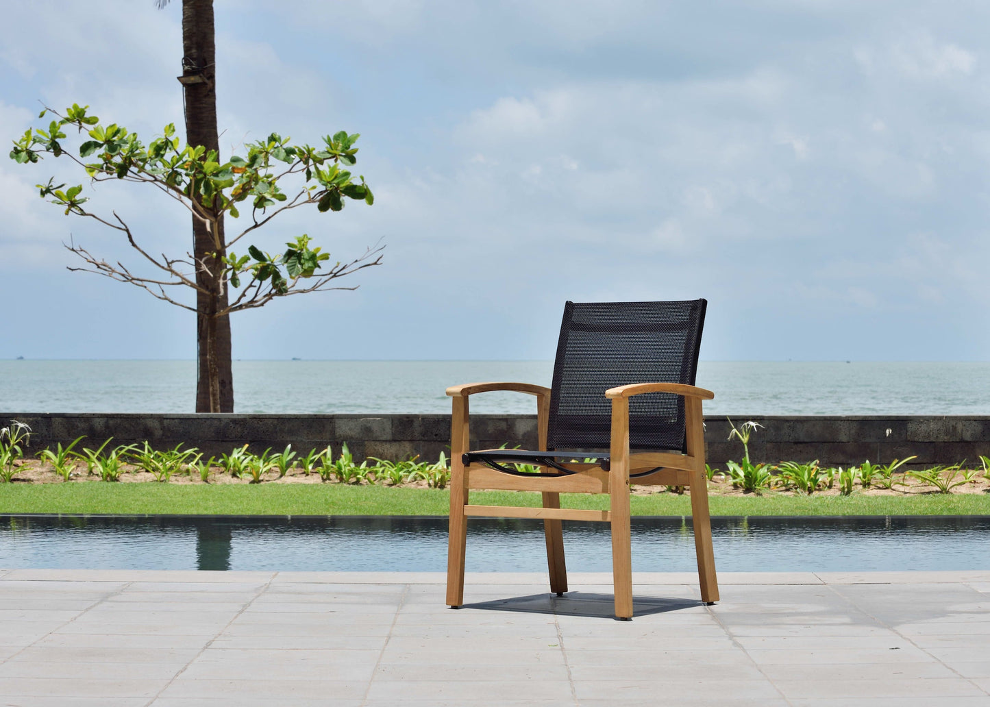Rinjani Teak Outdoor Dining Set with Fortuna Armchairs