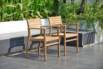 Julien FSC-Certified Teak Extendable Outdoor Dining Set