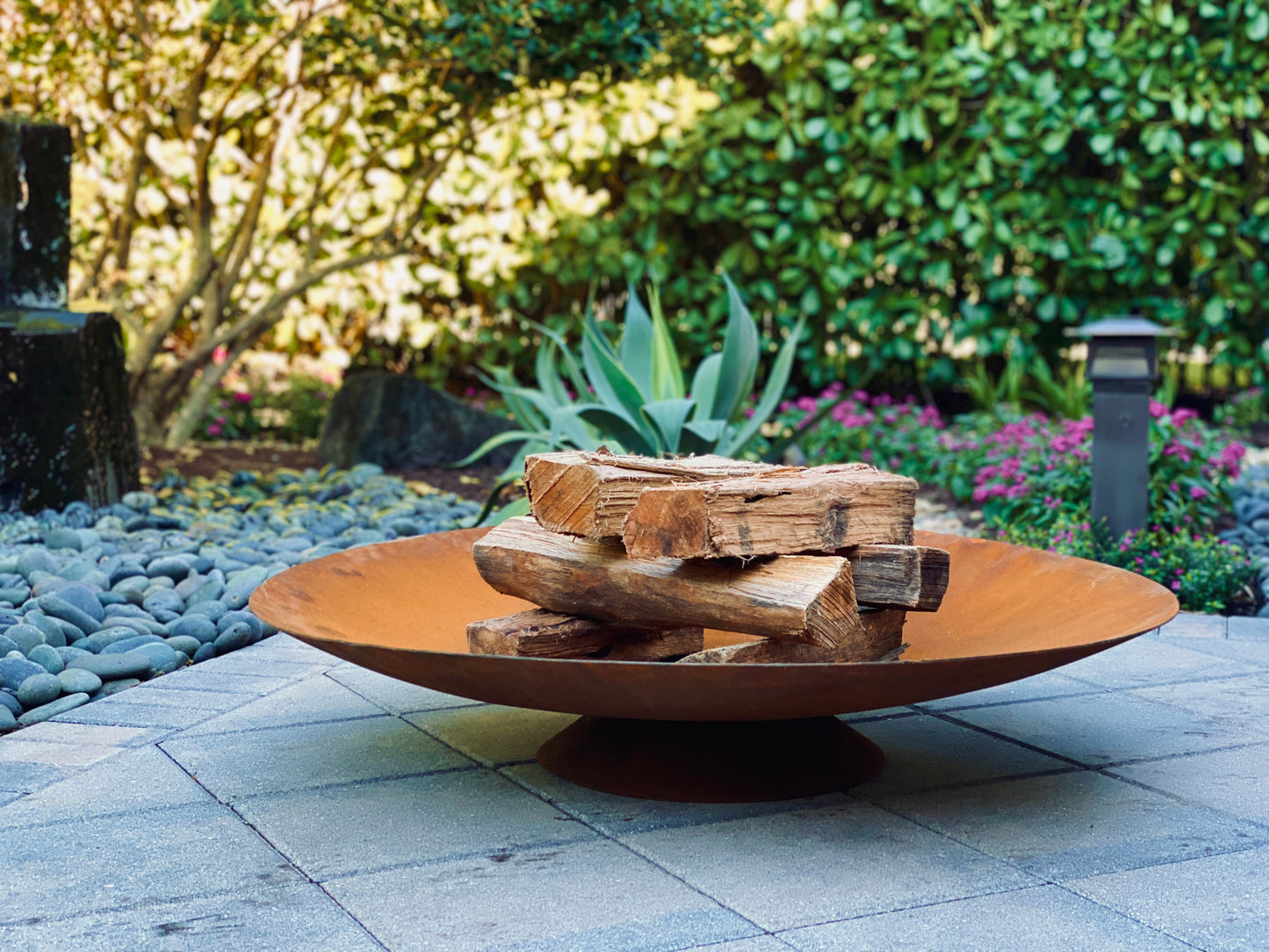Siena Corten Steel Sculptural Fire Bowl