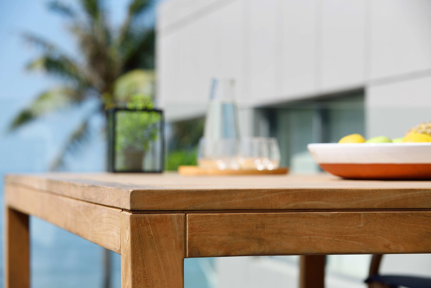 Rinjani Teak Outdoor Dining Set with Fortuna Armchairs