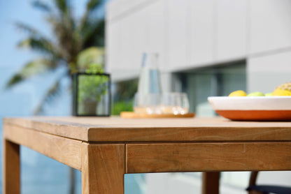 Rinjani Teak Outdoor Dining Set with Fortuna Armchairs
