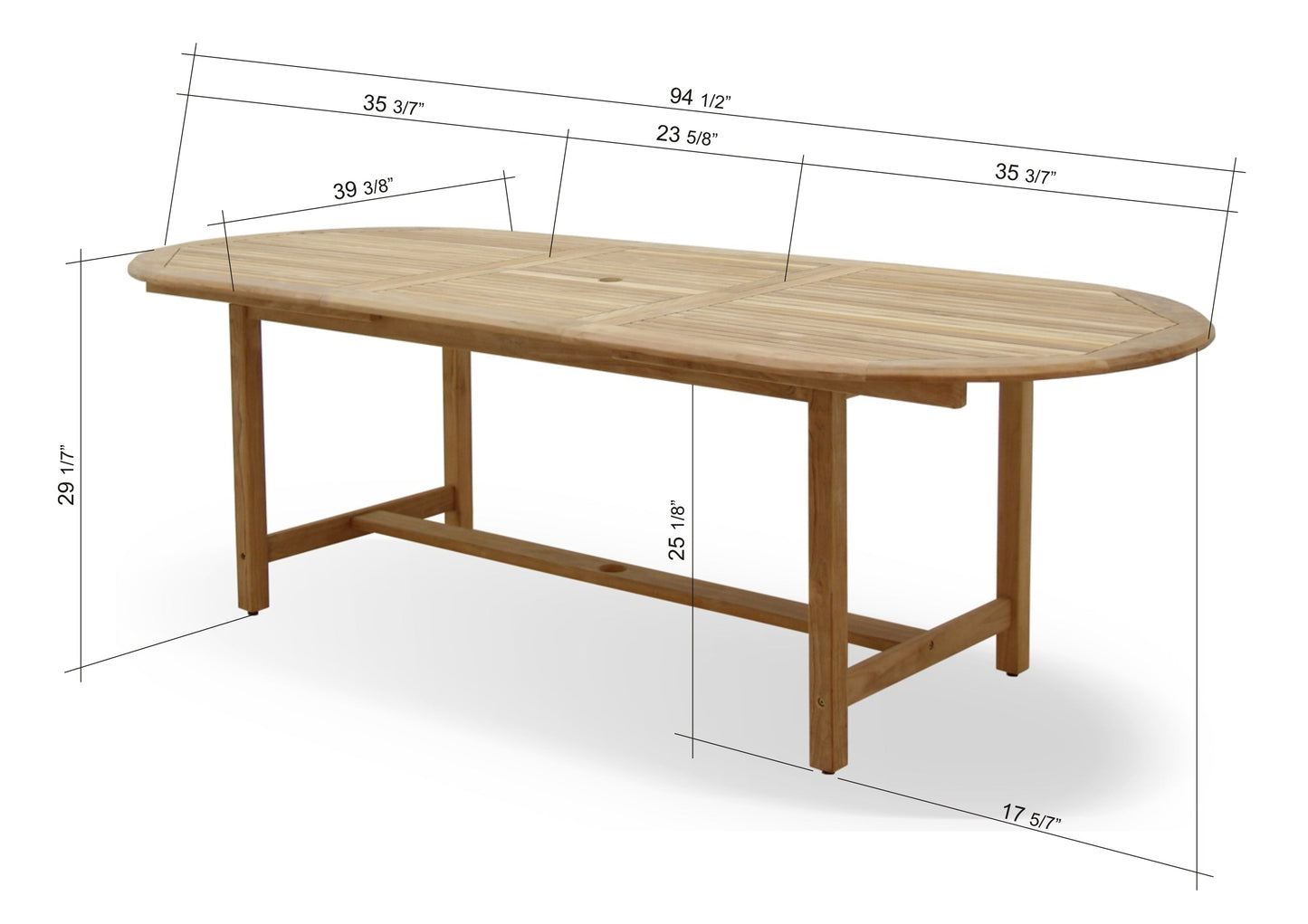 Julien FSC-Certified Teak Extendable Outdoor Dining Set