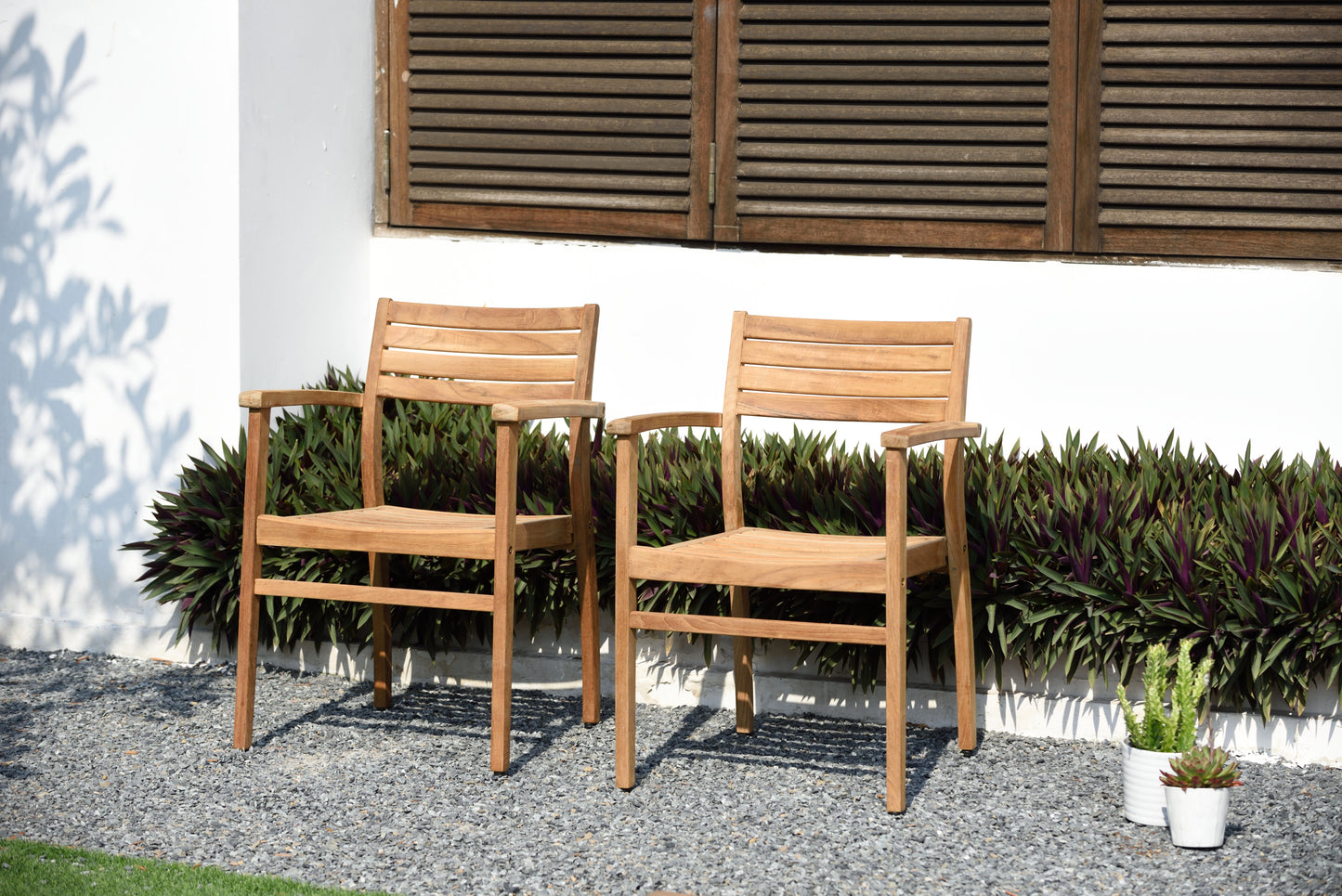 Julien FSC-Certified Teak Extendable Outdoor Dining Set