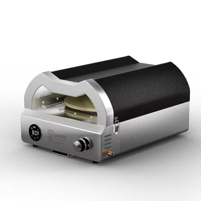 12-Inch Propane Outdoor Pizza Oven with Rotating Pizza Stone