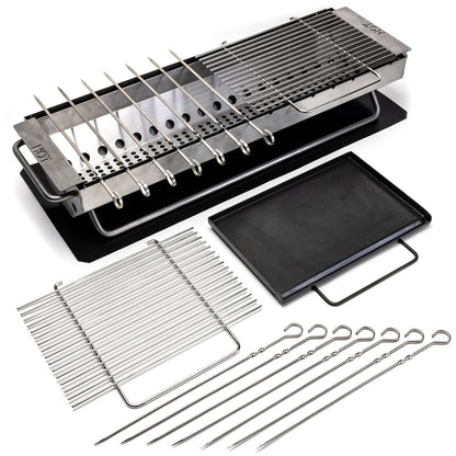 Hibachi Grill Outdoor - Yakitori Grill - Japanese Grill Tabletop Charcoal Gri...