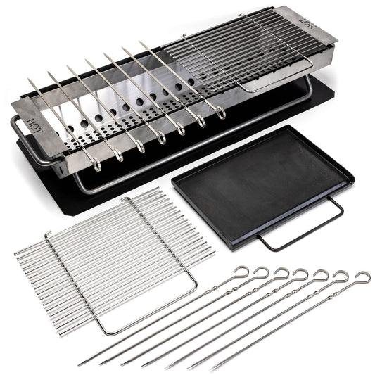 Hibachi Grill Outdoor - Yakitori Grill - Japanese Grill Tabletop Charcoal Gri...