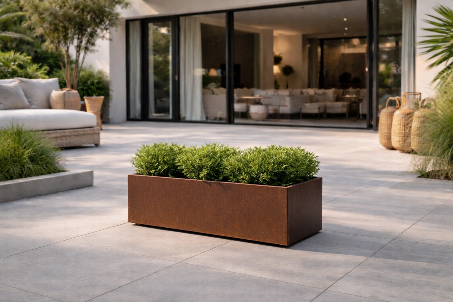 Terra Corten Steel Architectural Planter