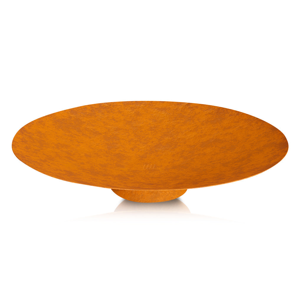 Siena Corten Steel Sculptural Fire Bowl
